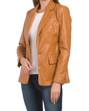 Faux Leather Jacket for Women Product Image