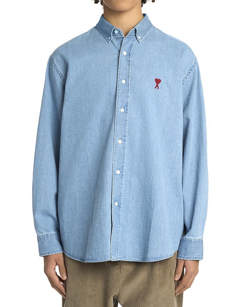 Ami De Coeur Denim Button Down Shirt Product Image