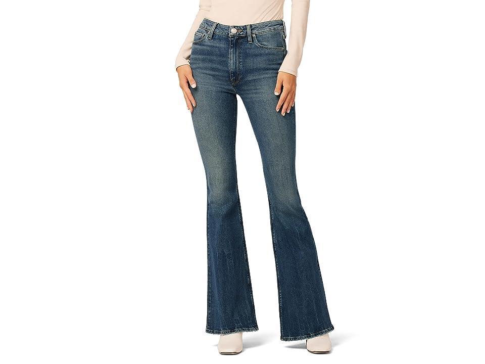 Hudson Womens Holly Flared High-Waisted Jeans - Timber Blue Product Image