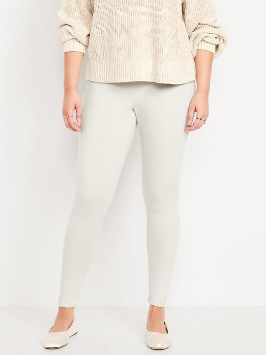 High-Waisted Fleece-Lined Leggings Product Image