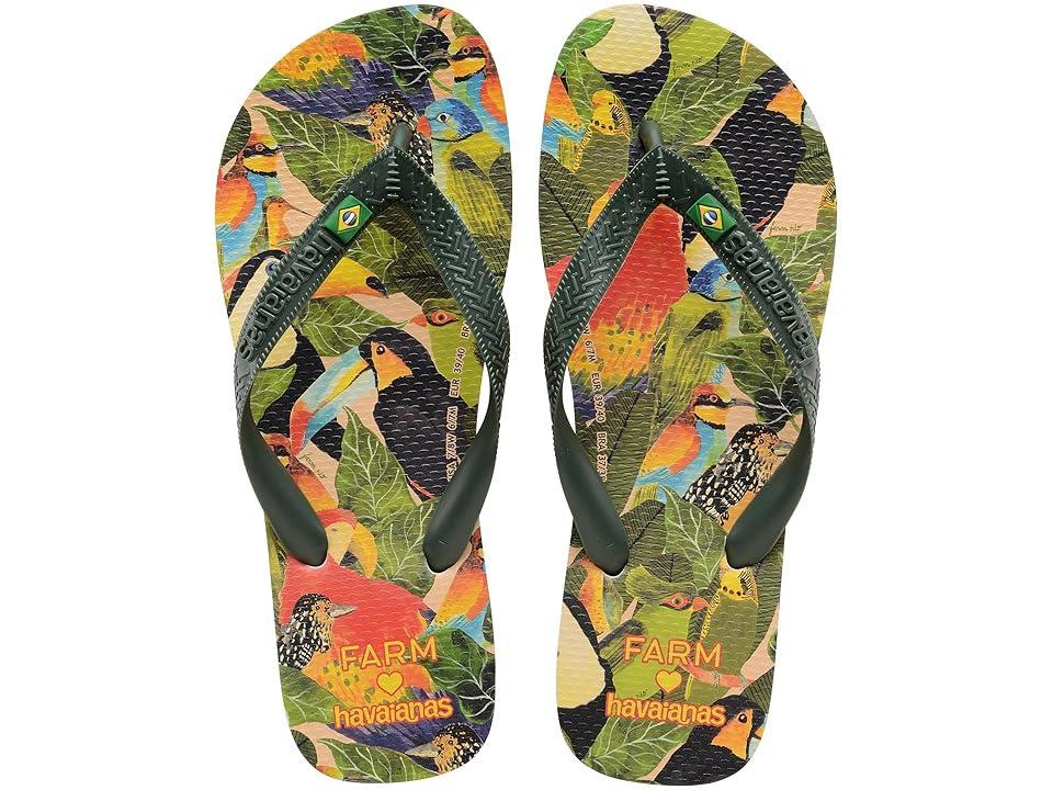 Havaianas Farm Rio Passaros Green) Women's Sandals Product Image