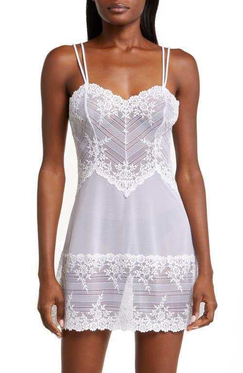 Wacoal Embrace Lace Sheer Chemise Lingerie Nightgown 814191 Product Image