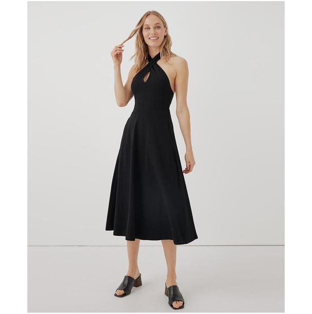 Womens Fit & Flare Modern Halter Dress 2XL Product Image