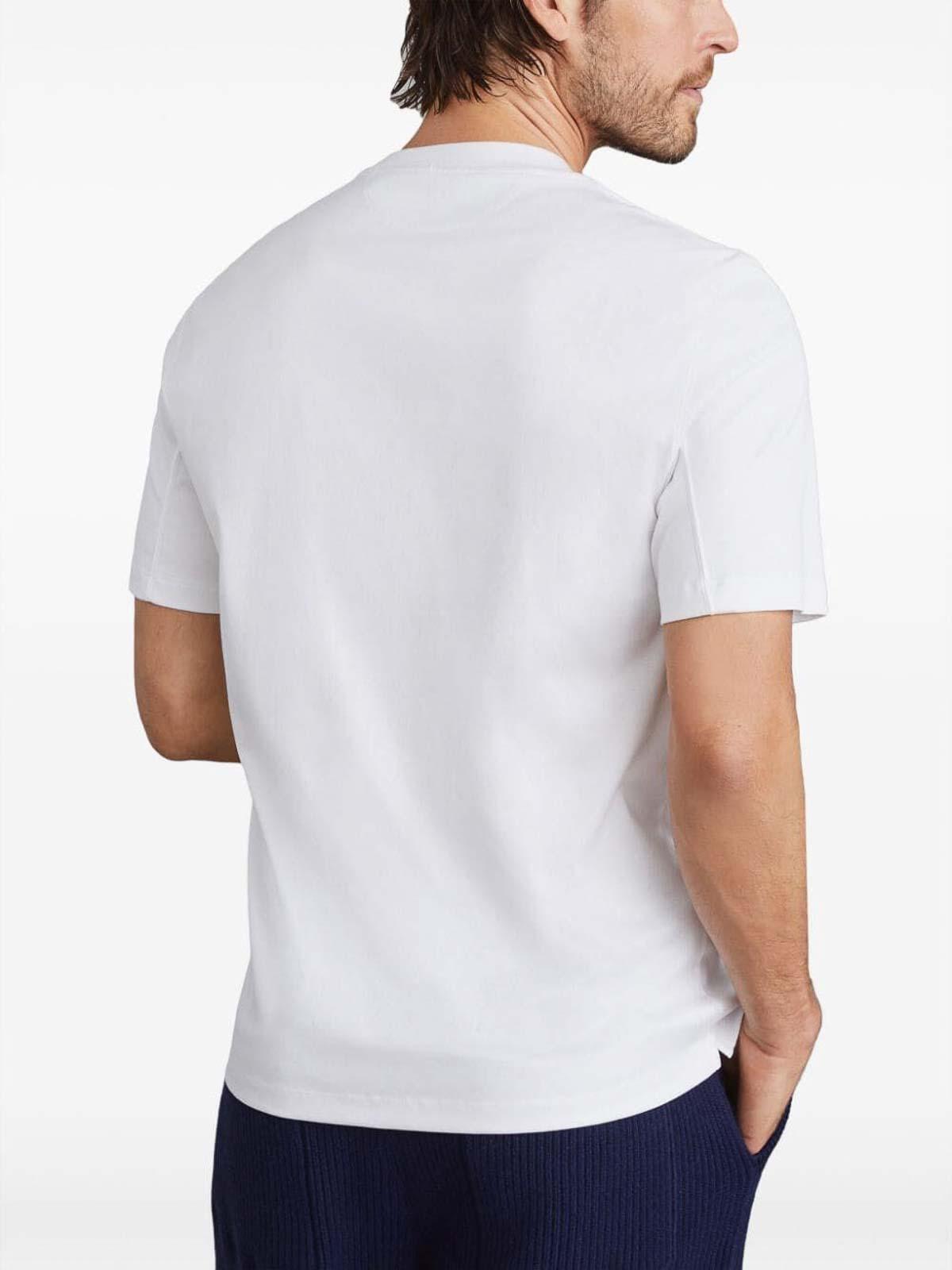 Slogan-print Crew-neck T-shirt In White Product Image