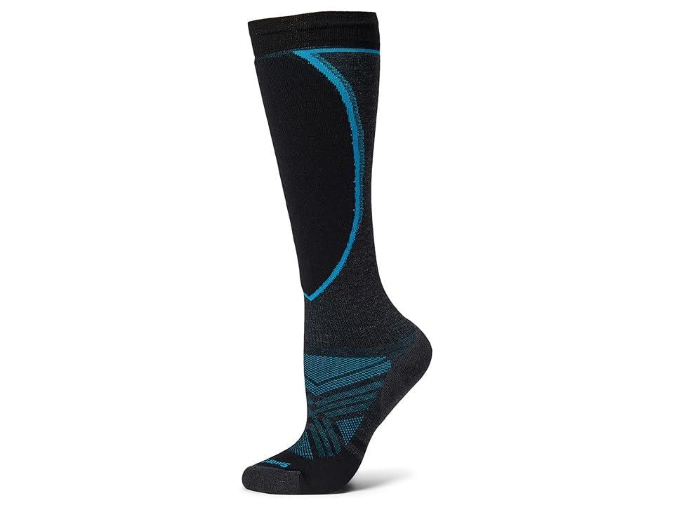 Smartwool Ski Targeted Cushion Extra Stretch Over the Calf (Charcoal) Women's Crew Cut Socks Shoes Product Image