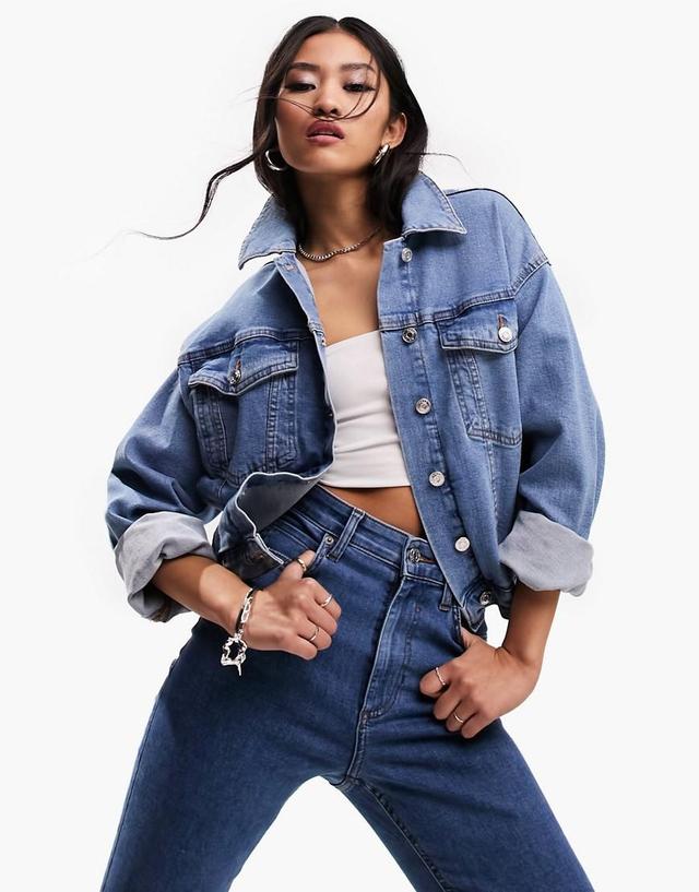 ASOS DESIGN western denim jacket Product Image