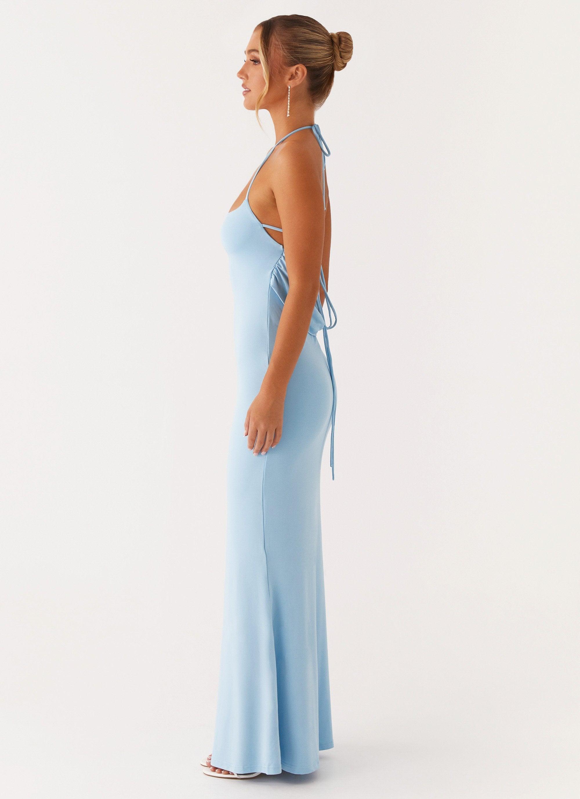 Talk About Us Maxi Dress - Blue Product Image