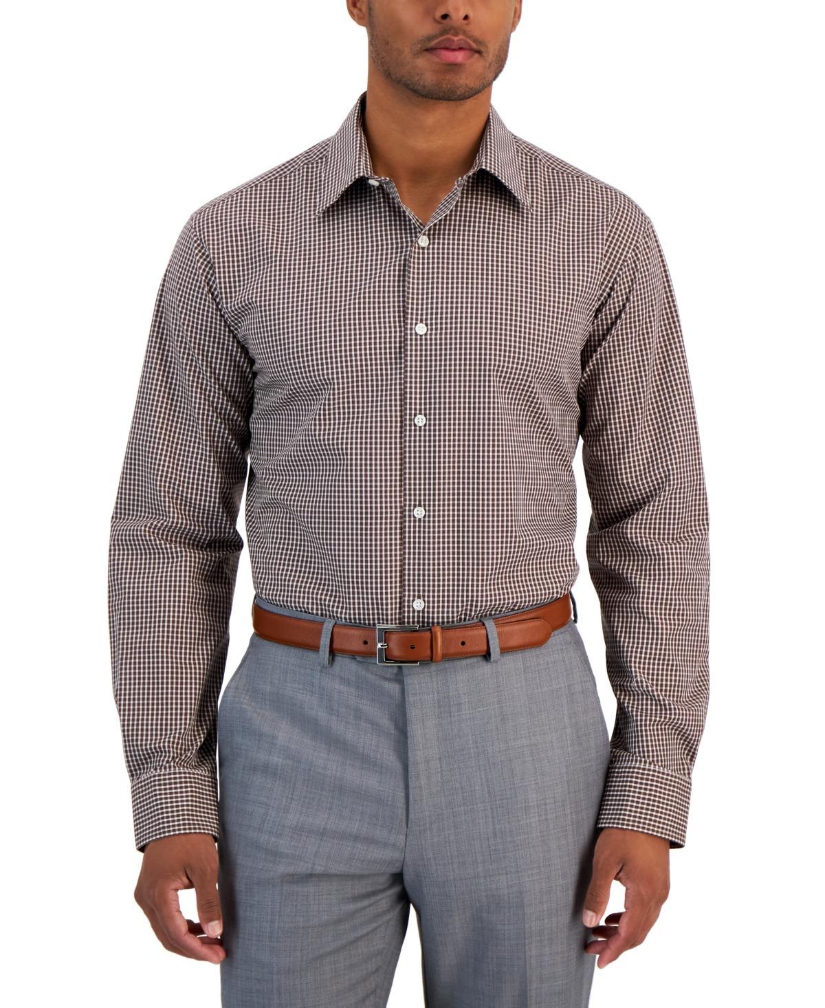 Club Room Mens Regular Fit Check Dress Shirt, Created for Macys Product Image