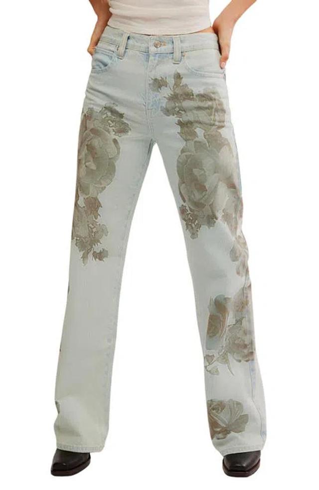 Tinsley Floral Straight Leg Jeans In Daylight Combo Product Image