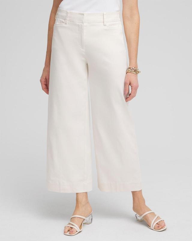 Women's Cotton Sateen Cropped Pants Product Image