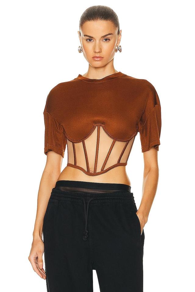 RTA Corset Top Cognac. (also in ). Product Image