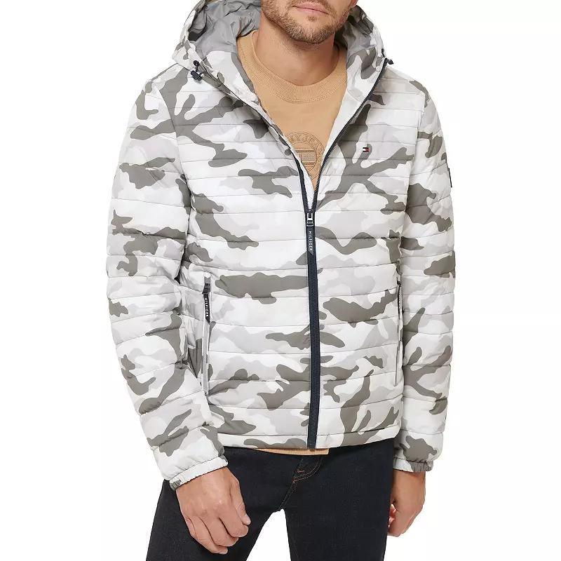 Tommy Hilfiger Mens Stretch Quilted Hooded Jacket Product Image