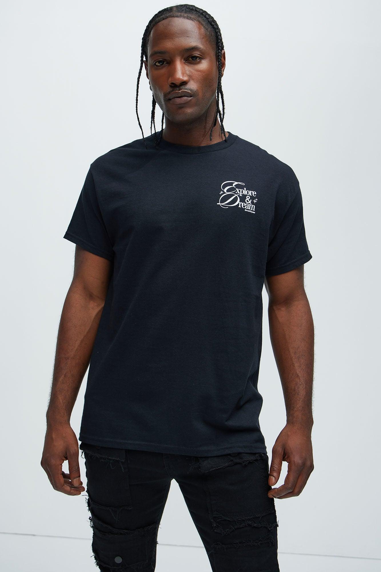 Explore & Dream Short Sleeve Tee - Black Product Image