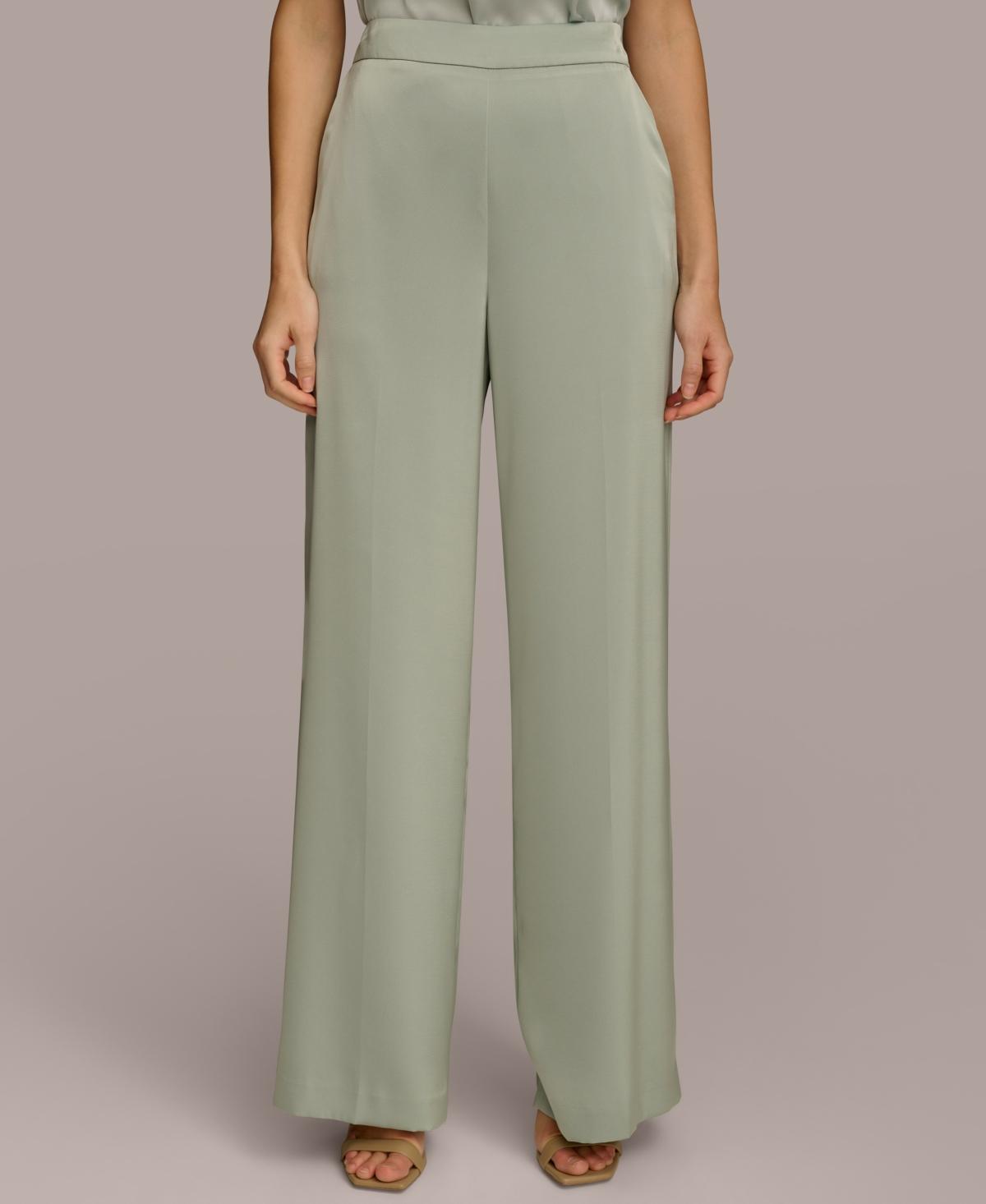 Women's Satin Wide-Leg Pants Product Image