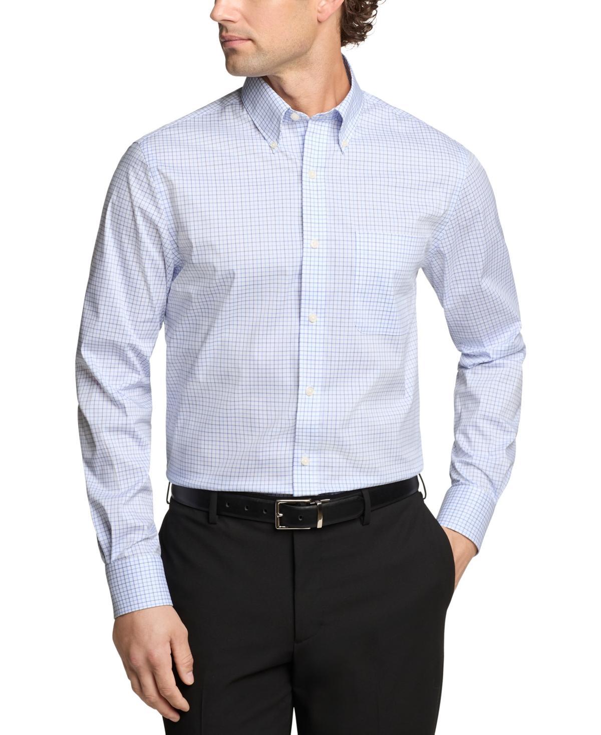 Tommy Hilfiger Mens Regular Fit Wrinkle Resistant Stretch Dress Shirt Product Image