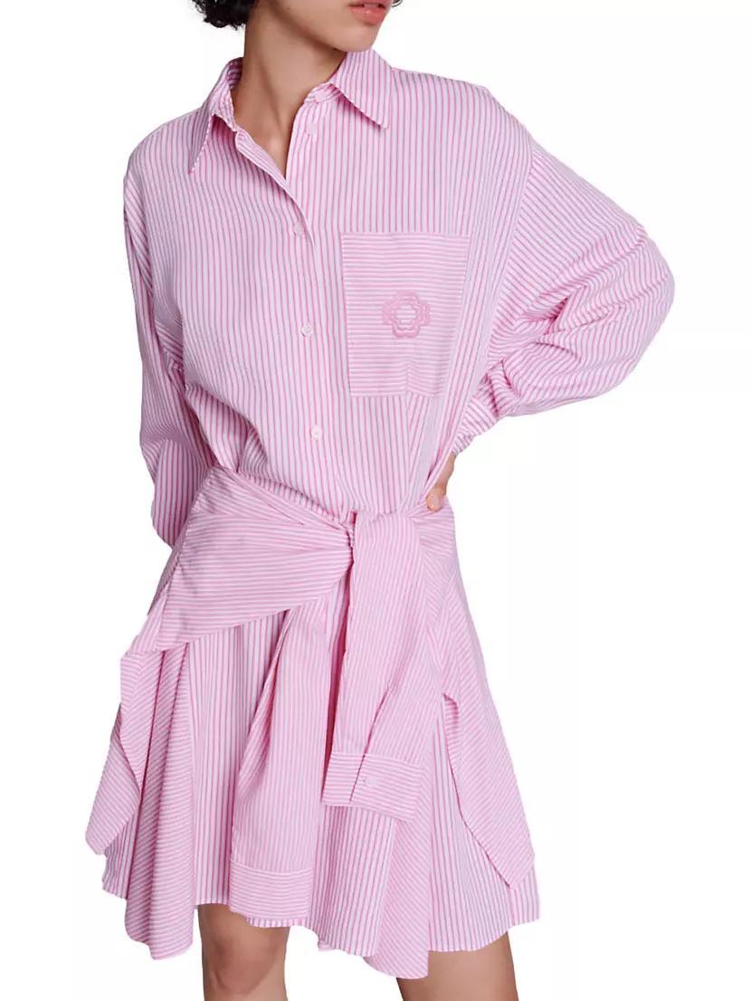 Striped Shirt Dress Product Image