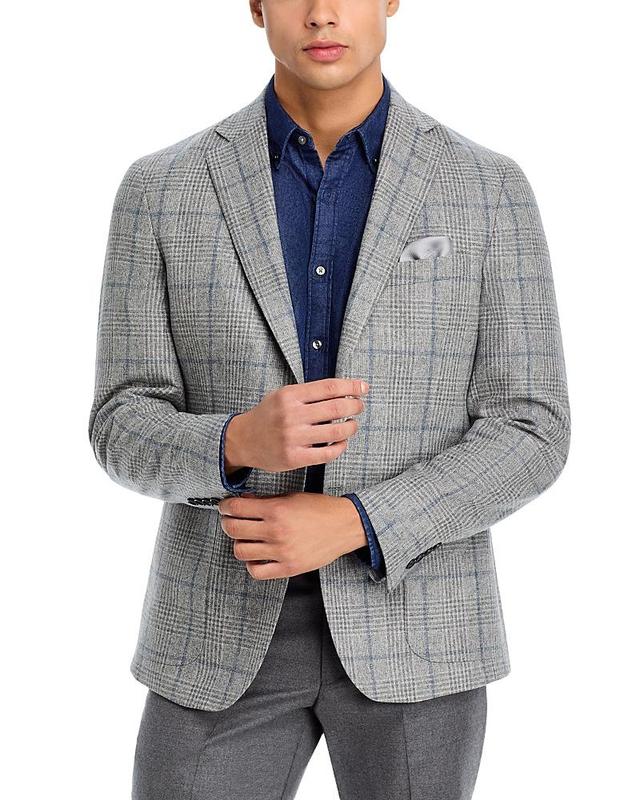 The Mens Store at Bloomingdales Wool & Cashmere Plaid Unstructured Regular Fit Sport Coat - Exclusive Product Image