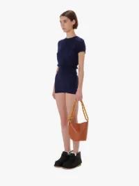 POINTELLE CAP SLEEVE TOP in blue | JW Anderson US  Product Image