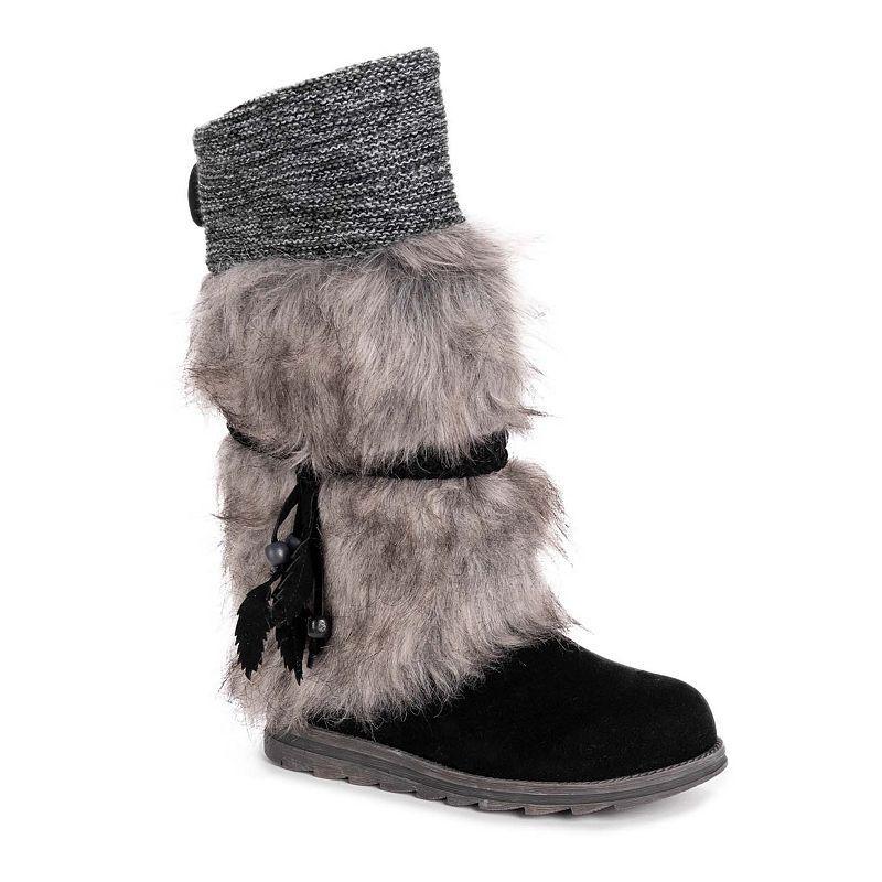 LUKEES by MUK LUKS Sigrid Leela Too Womens Faux-Fur Winter Boots Red Product Image