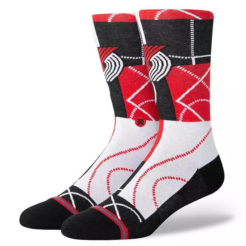 Mens Stance Portland Trail Blazers NBA Zone Crew Socks Product Image