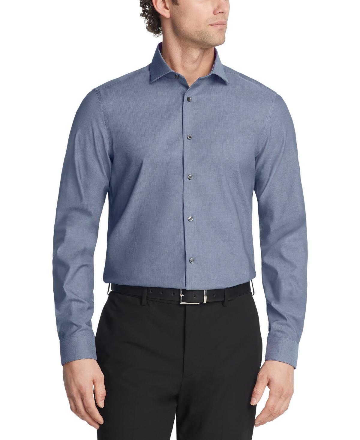 Calvin Klein Mens Steel Plus Slim Fit Modern Pin Cord Dress Shirt Product Image