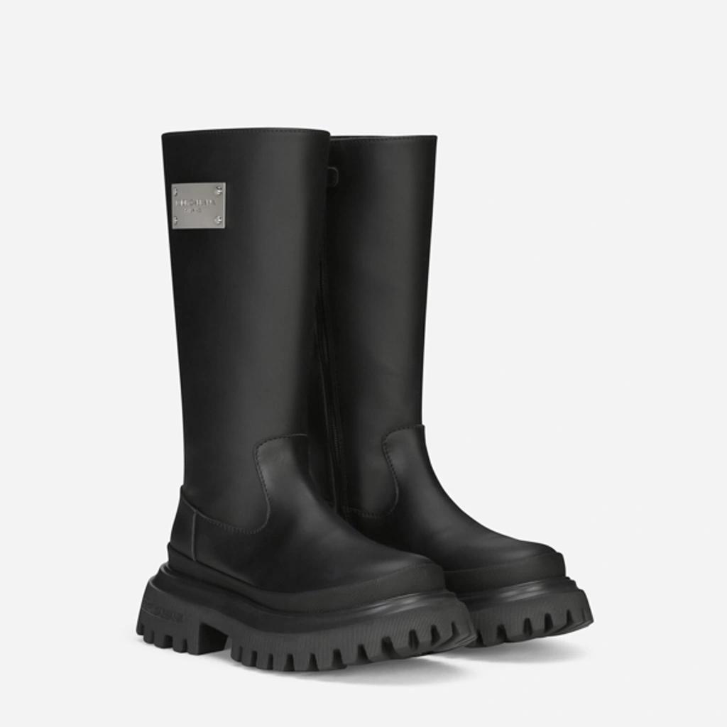 Calfskin Boots In Black Product Image