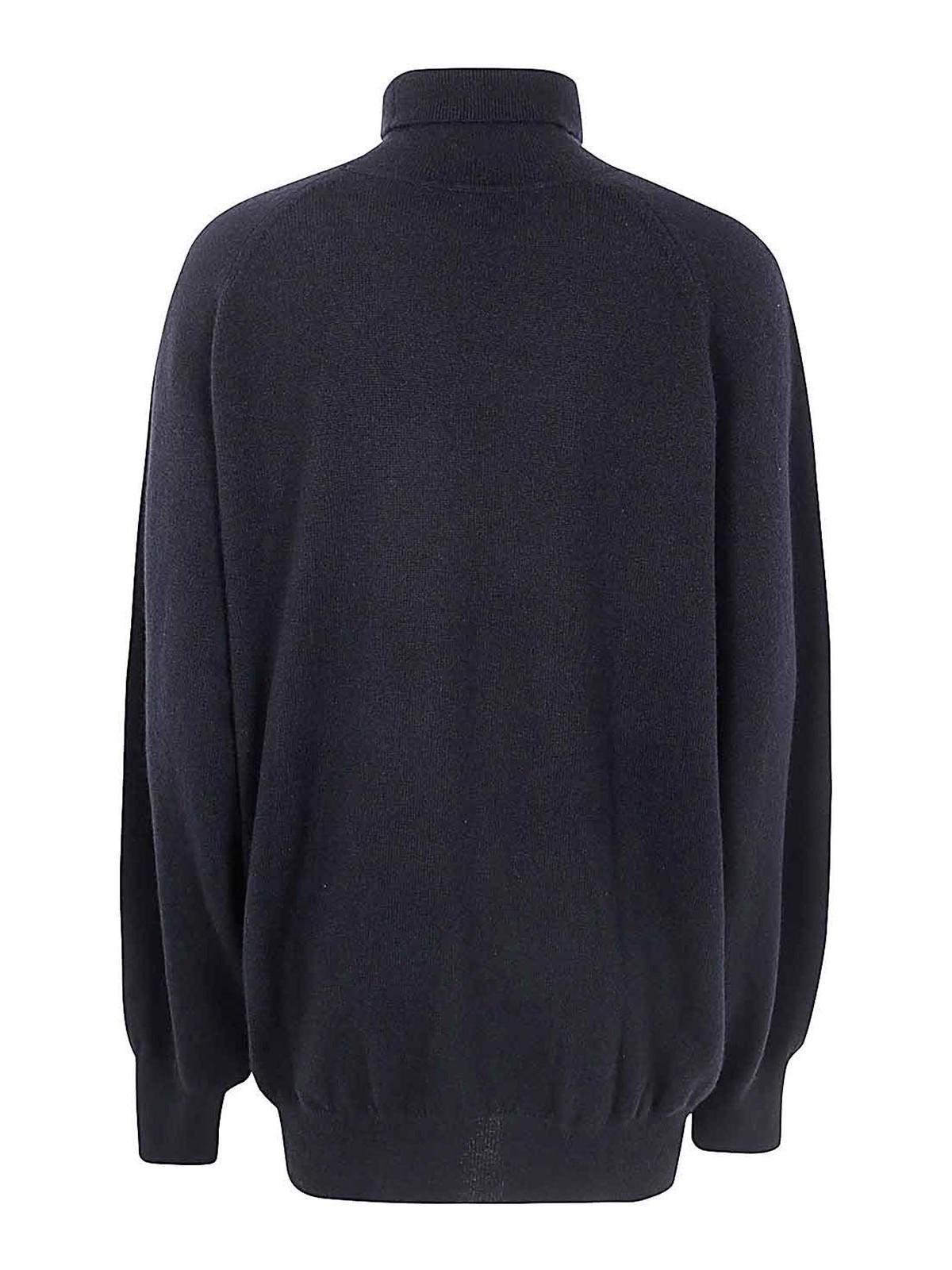 KHAITE Percy Turtleneck Sweater In Black Product Image