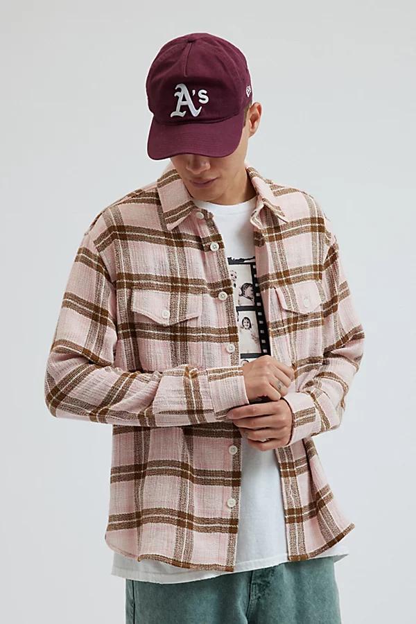 BDG Open Weave Overshirt Top Mens at Urban Outfitters Product Image