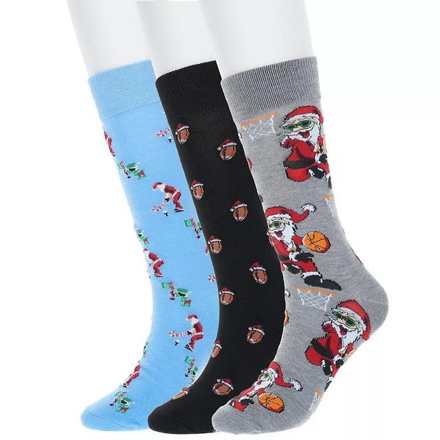 Mens 3-Pair Pack Holiday Novelty Socks Product Image