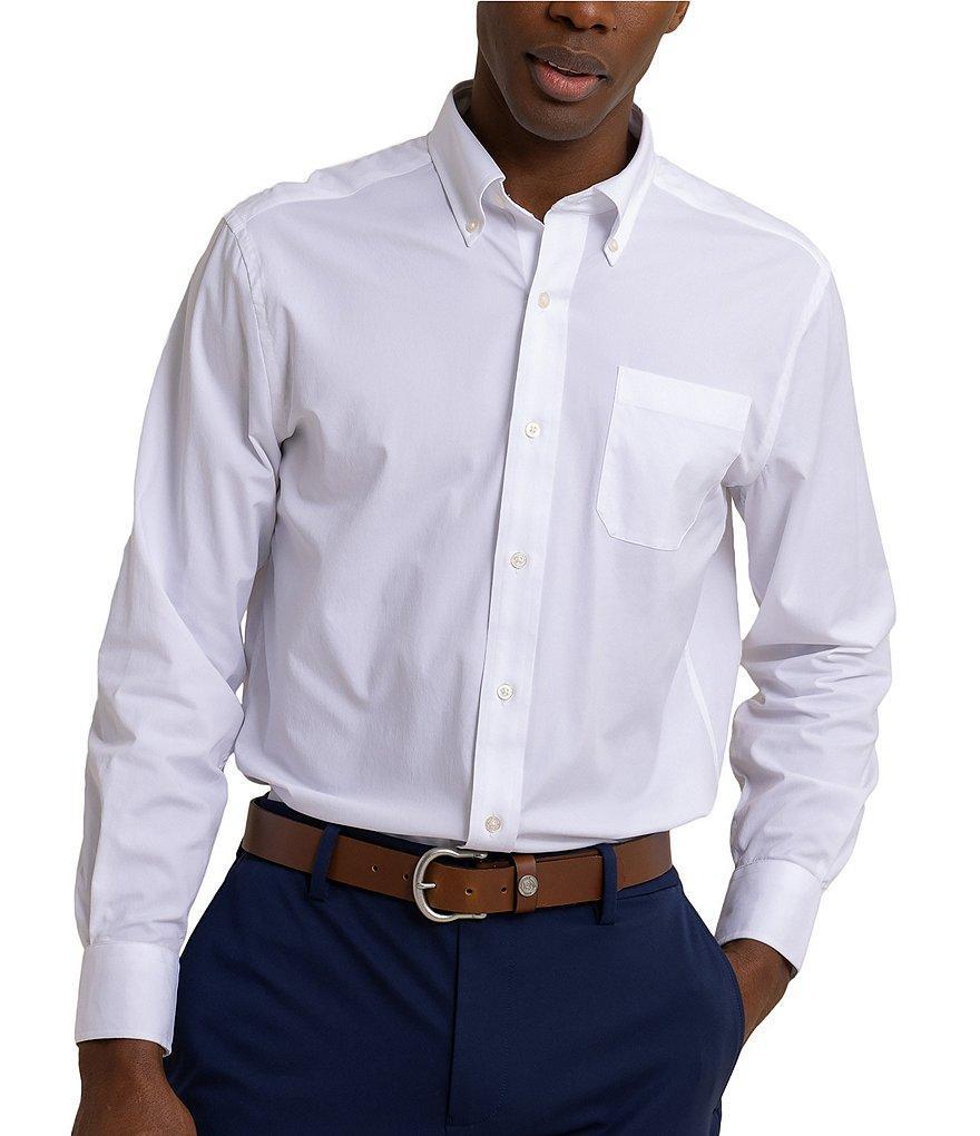 Southern Tide Brrr° Intercoastal Performance Stretch Solid Long Sleeve Woven Shirt Product Image