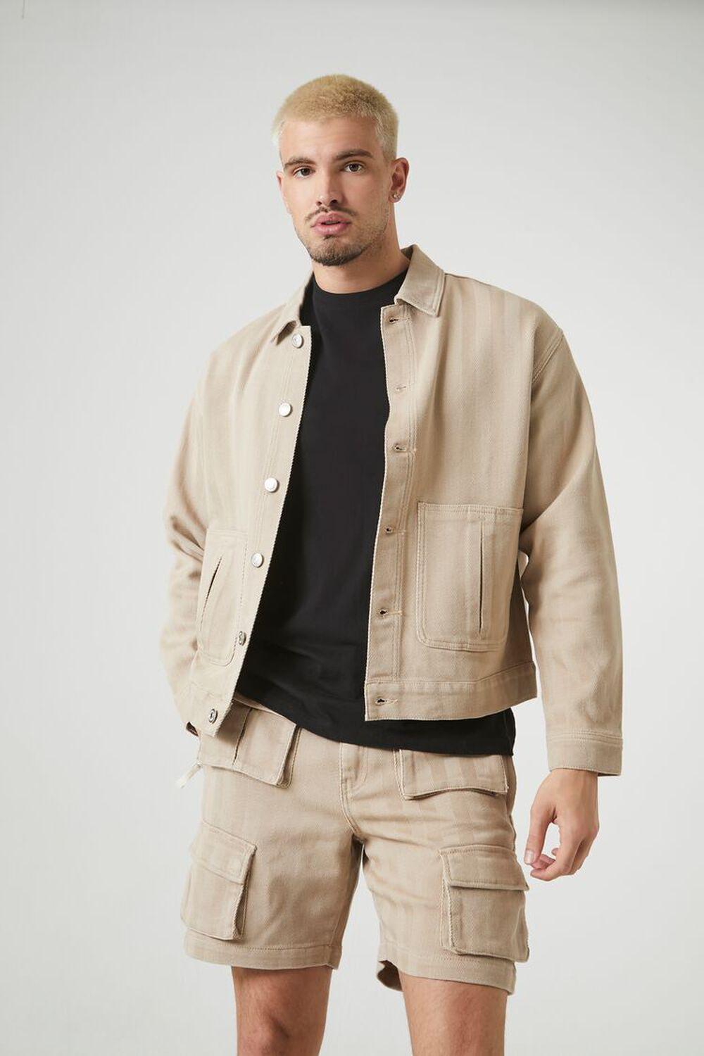 Twill Mid-Rise Cargo Shorts | Forever 21 Product Image