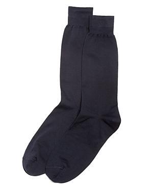 The Mens Store at Bloomingdales Cotton Blend Dress Socks - 100% Exclusive Product Image