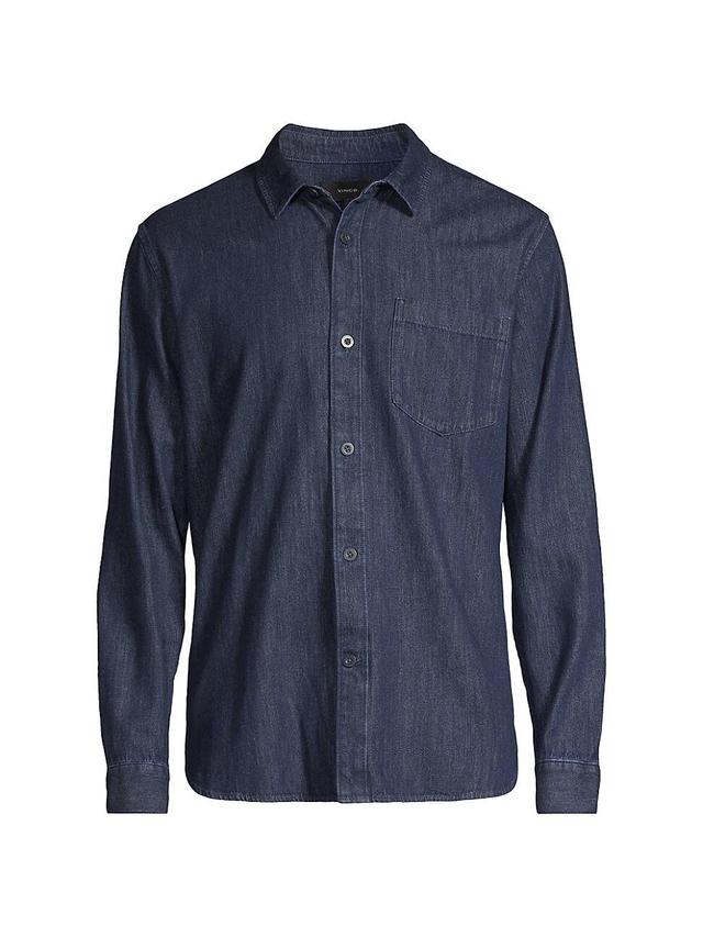 Mens Denim Relaxed-Fit Shirt Product Image