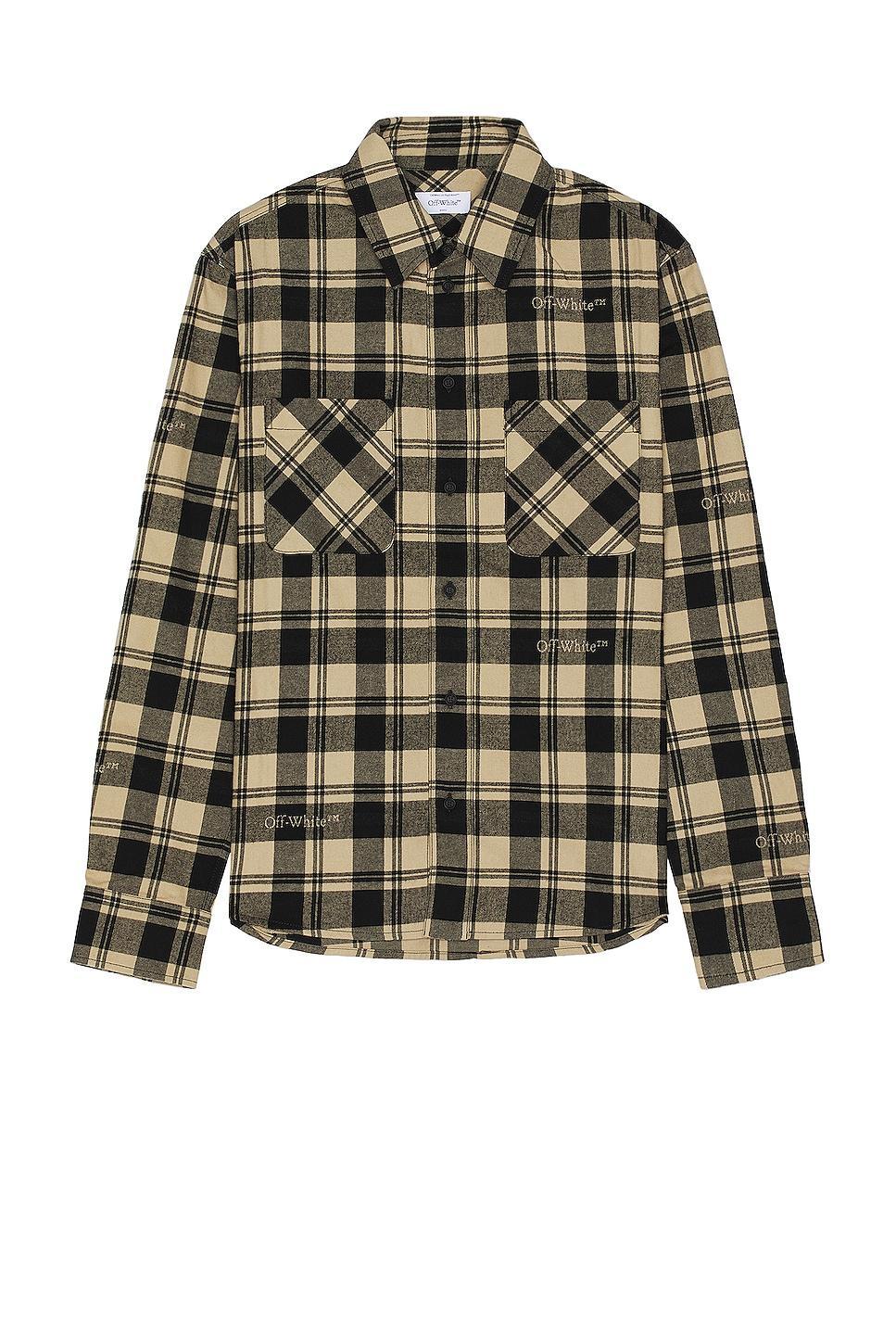 OFF-WHITE Check Flannel Shirt Size M, S, XL/1X. Product Image