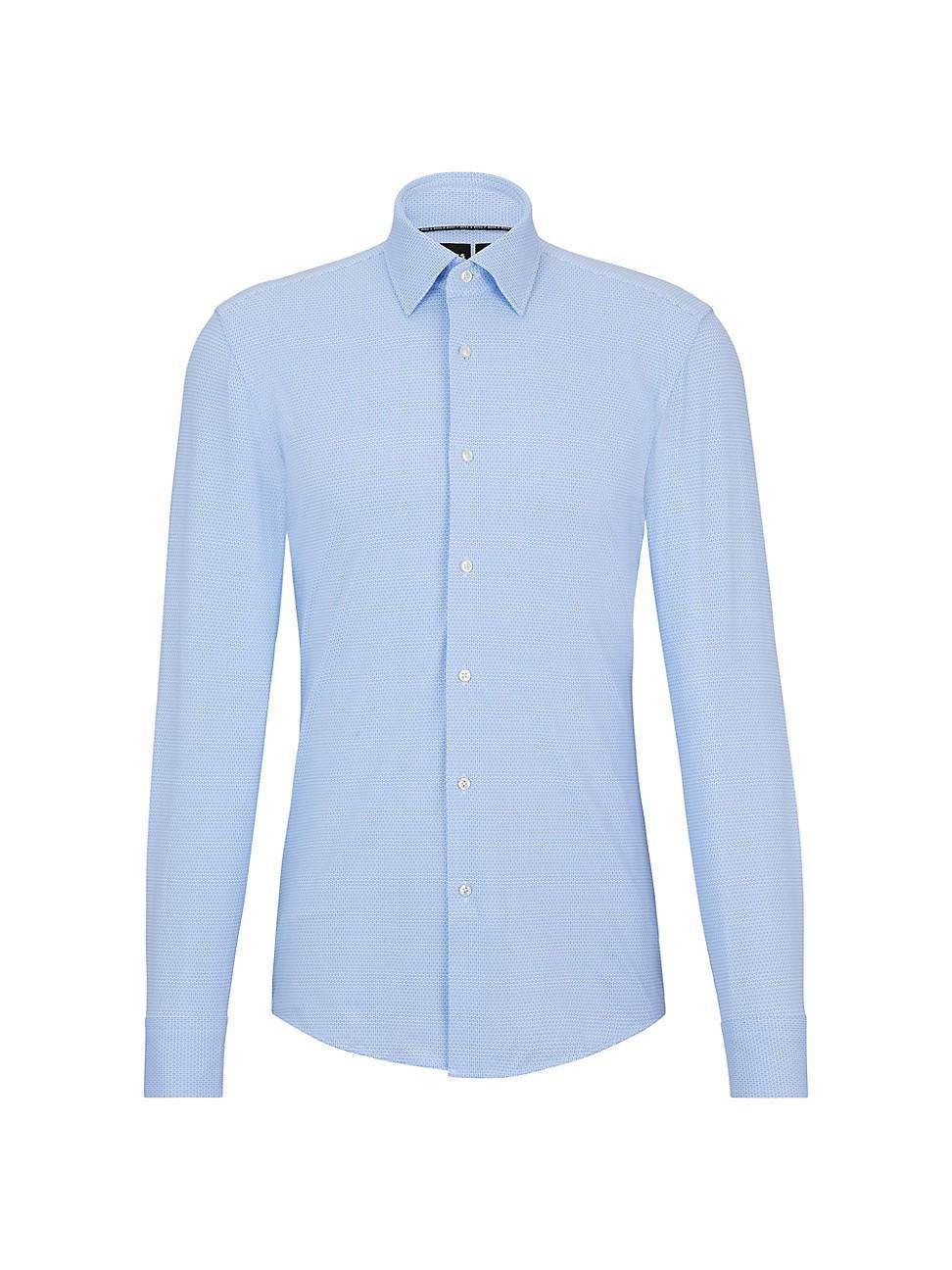 Mens Slim-Fit Shirt in Printed Performance-Stretch Material Product Image