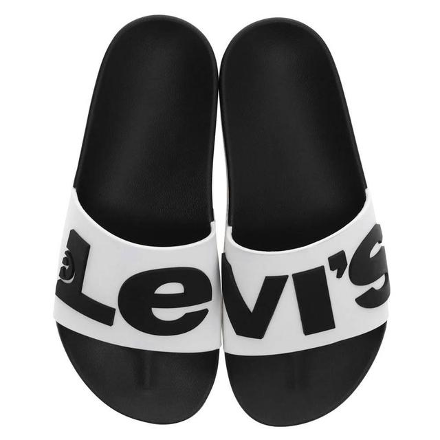 Levis Womens Split Logo Platform Slide Sandals Product Image