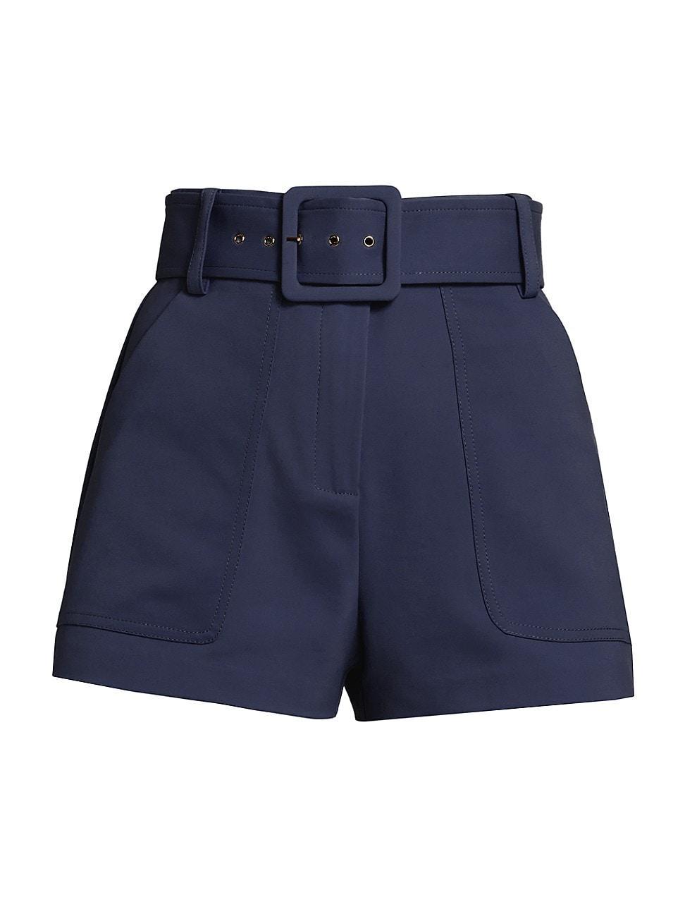 Womens Kasey Belted High-Rise Shorts Product Image