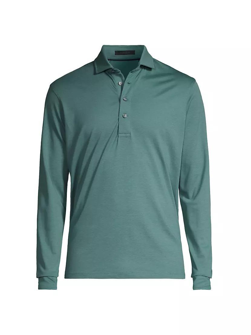 Omaha Long-Sleeve Polo Shirt Product Image