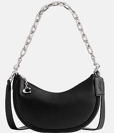 Womens Mira Leather Chain Shoulder Bag Product Image