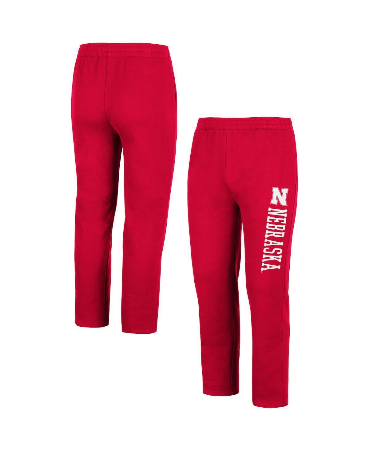 Mens Colosseum Scarlet Nebraska Huskers Fleece Pants Product Image