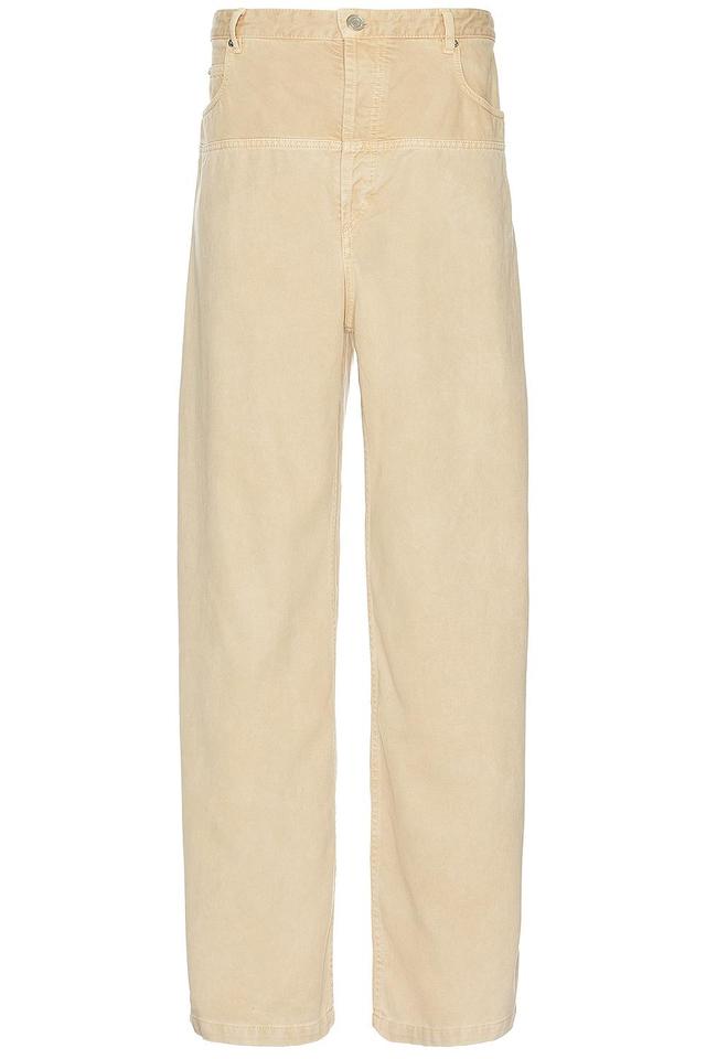 Isabel Marant Keren Slouchy Denim Jean in Ecru - Denim-Light. Size 40 (also in ). Product Image