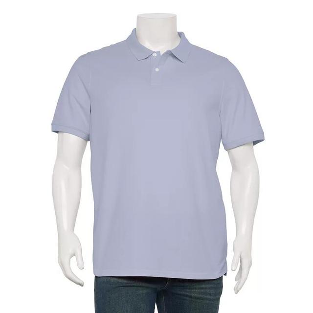 Big & Tall Sonoma Goods For Life Pique Polo, Mens Purple Embroidery Product Image