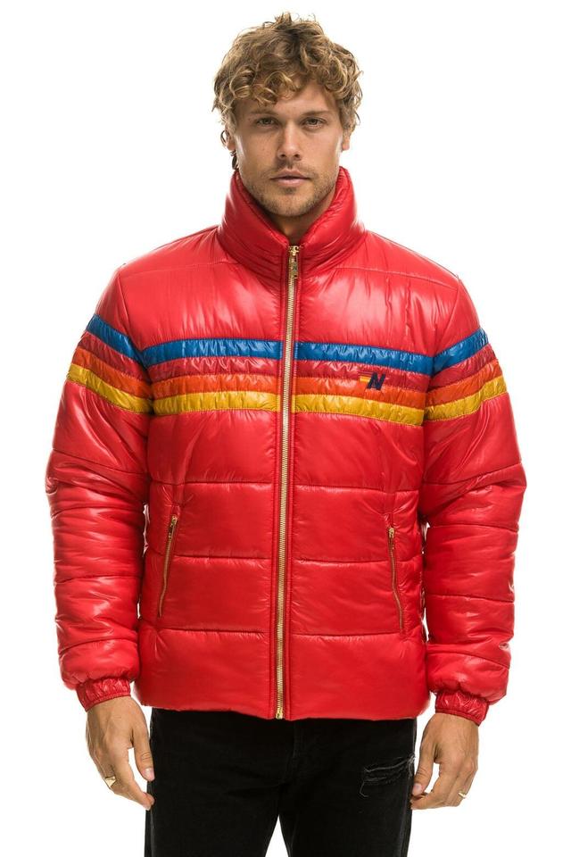 4 STRIPE LUXE TRAVELER JACKET - GLOSSY CHERRY Male Product Image