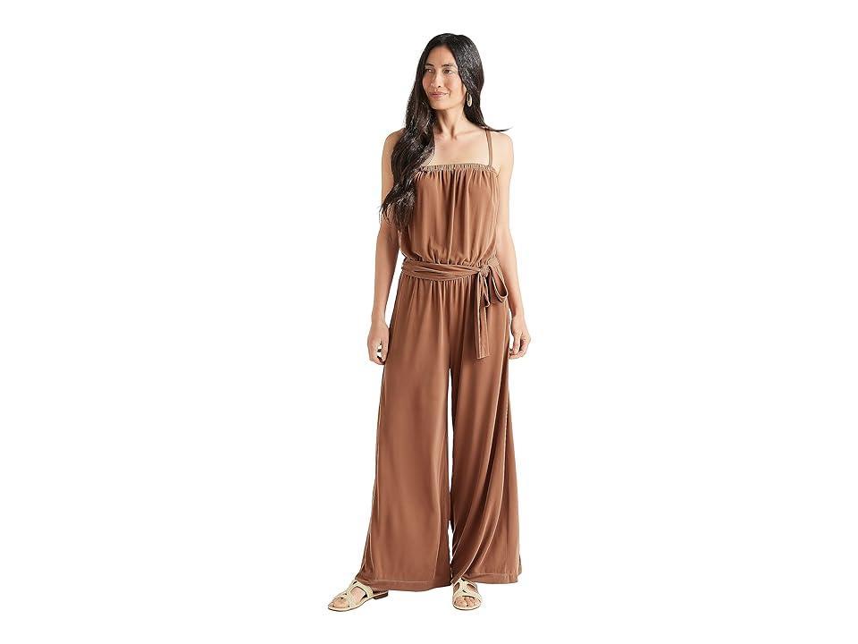 Splendid Arlo Sandwash Jersey Jumpsuit (Henna) Women's Jumpsuit & Rompers One Piece Product Image