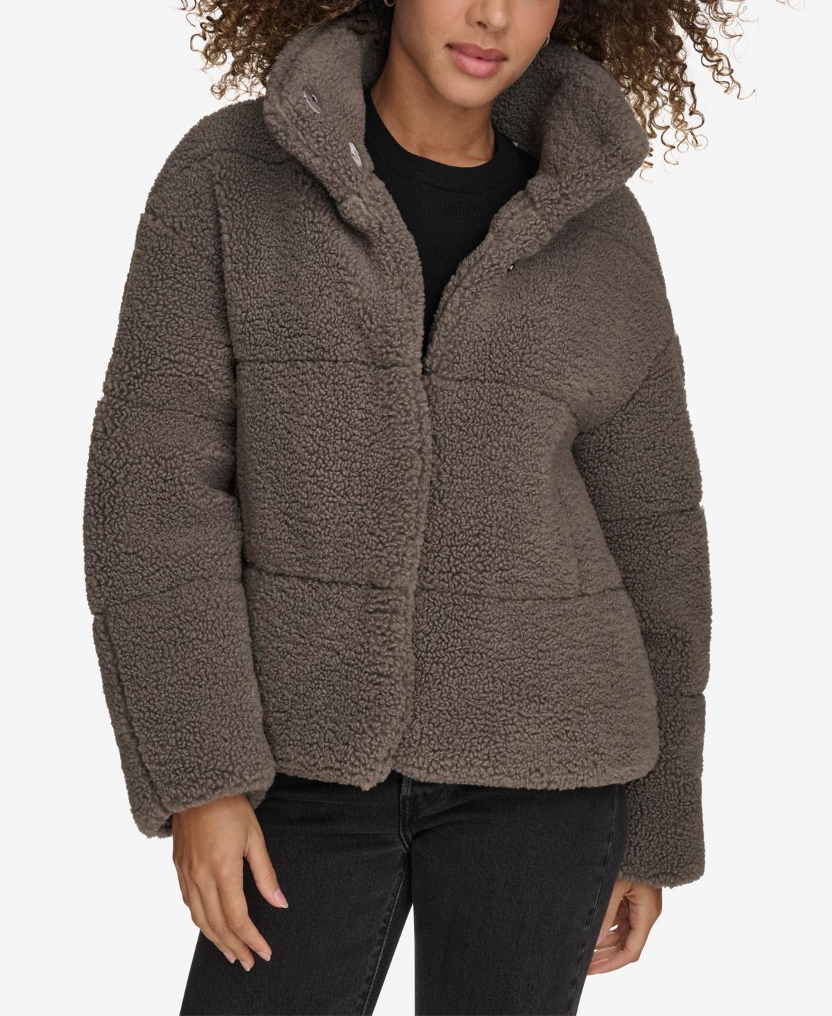 Levis Womens Short Sherpa Teddy Jacket Product Image