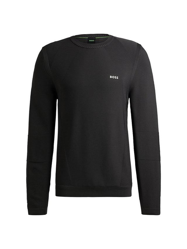 Mens Regular-Fit Sweater with Contrast Logo Product Image