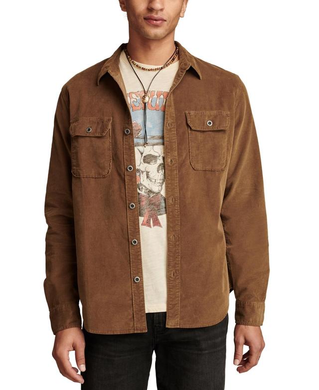 Lucky Brand Mens Long Sleeve Button-Front Corduroy Shirt Product Image