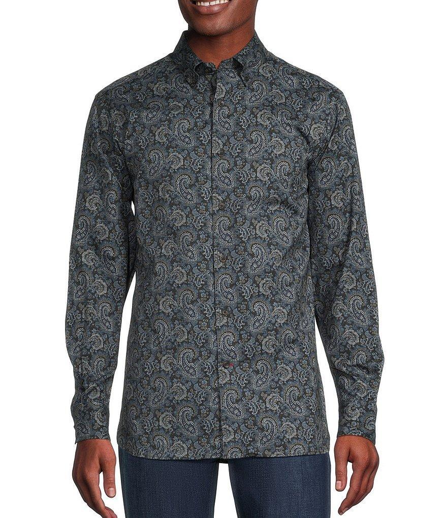 Cremieux Blue Label Down East Collection Paisley Print Long Sleeve Woven Shirt Product Image