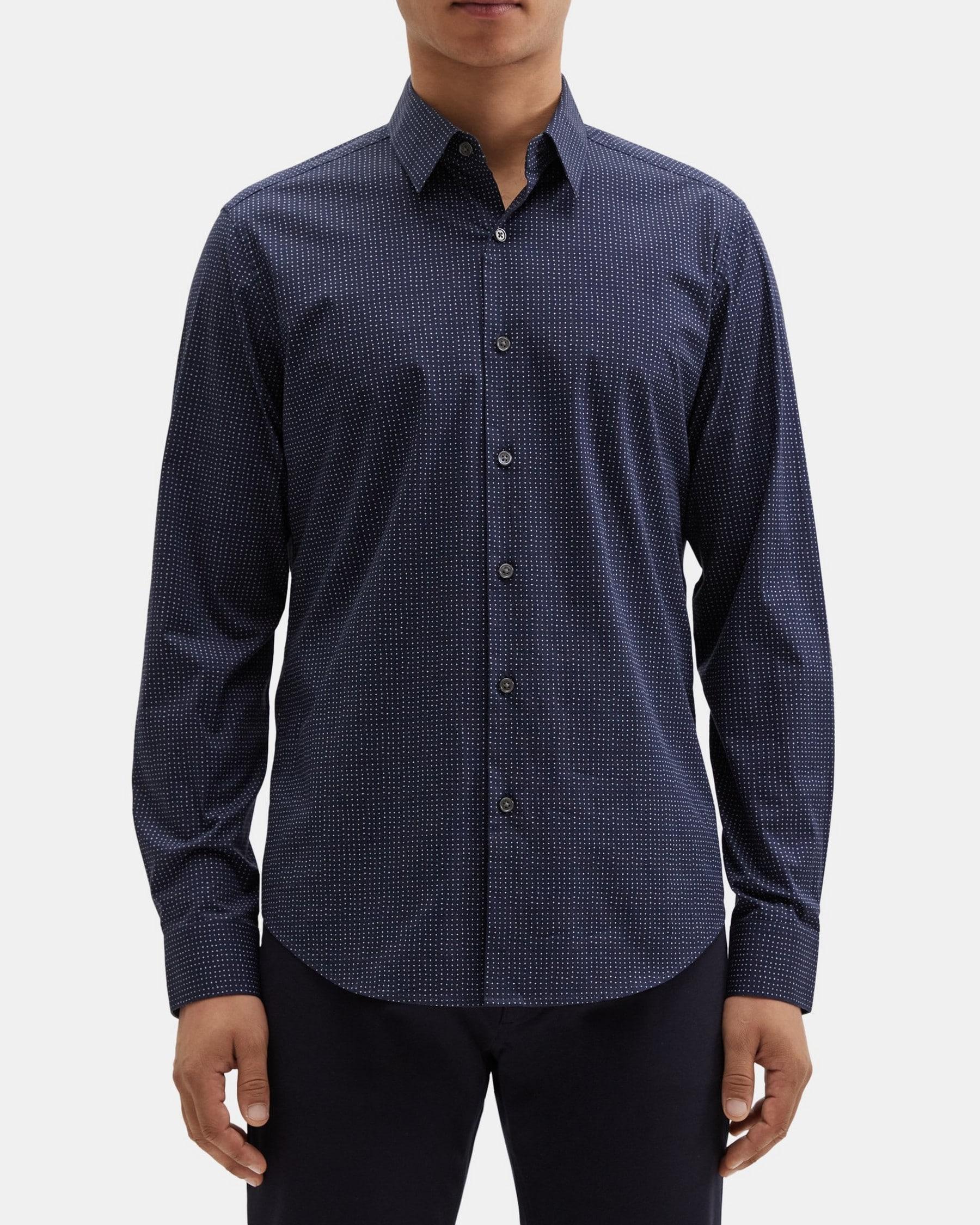 Tailored Shirt in Stretch Cotton-Blend Product Image