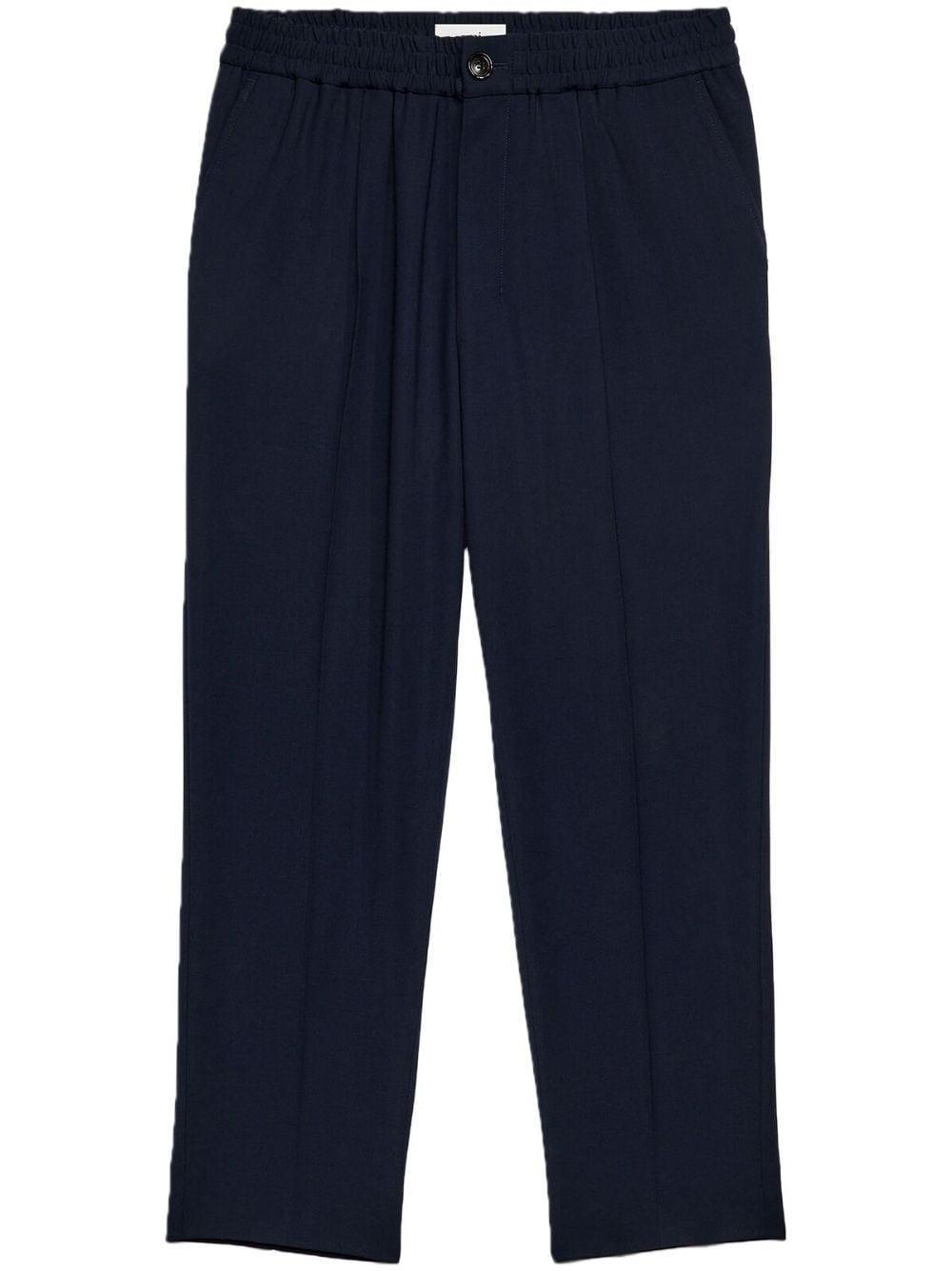 AMI ALEXANDRE MATTIUSSI Elasticated Waist Pant Pants In Navy Product Image